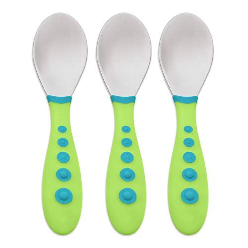 누크 [아마존베스트]Gerber Graduates Kiddy Spoons, Neutral Colors, 3pk