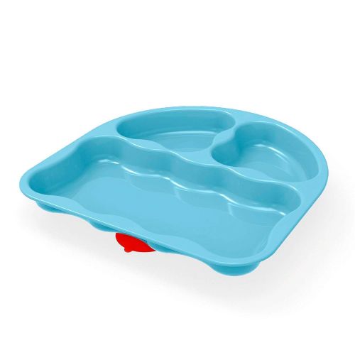 누크 [아마존베스트]First Essentials by NUK Tri-Suction Plates, Assorted Colors, 2-Pack