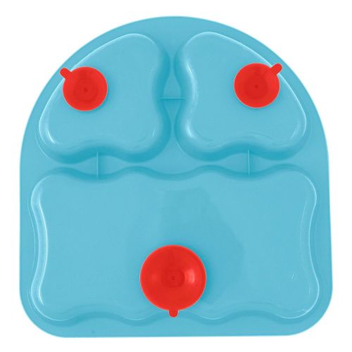 누크 [아마존베스트]First Essentials by NUK Tri-Suction Plates, Assorted Colors, 2-Pack