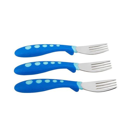 누크 [아마존베스트]NUK First Essentials Kiddy Cutlery Forks, 3-count (Color May Vary)
