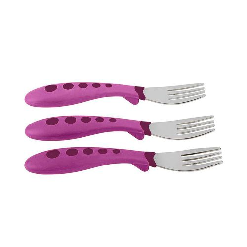 누크 [아마존베스트]NUK First Essentials Kiddy Cutlery Forks, 3-count (Color May Vary)