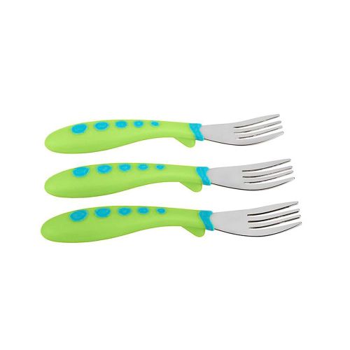 누크 [아마존베스트]NUK First Essentials Kiddy Cutlery Forks, 3-count (Color May Vary)