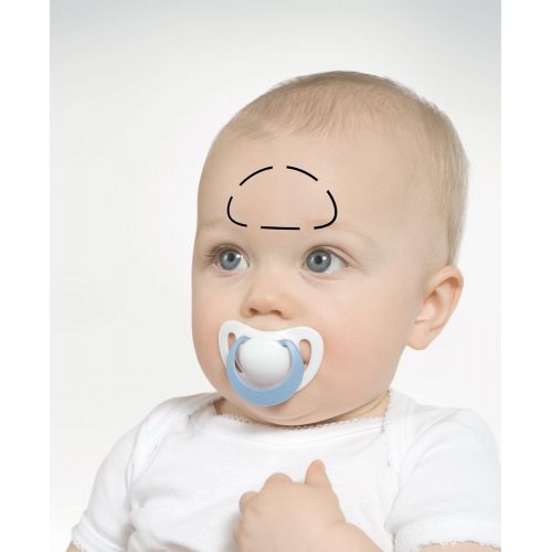 누크 NUK Fieberthermometer Baby Flash (beruehrungslose Fiebermessung an der Stirn durch Infrarotsender, sekundenschnell, hygienisch)