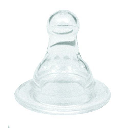 누크 NUK First Essentials 5-Ounce Clear View Bottles, Slow Flow with Gerber First Essential 6 Pack Silicone Nipples, Slow Flow