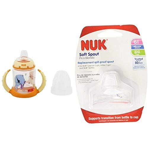 누크 NUK Disney Winnie the Pooh 5-Ounce Learner Cup with Replacement Silicone Spout