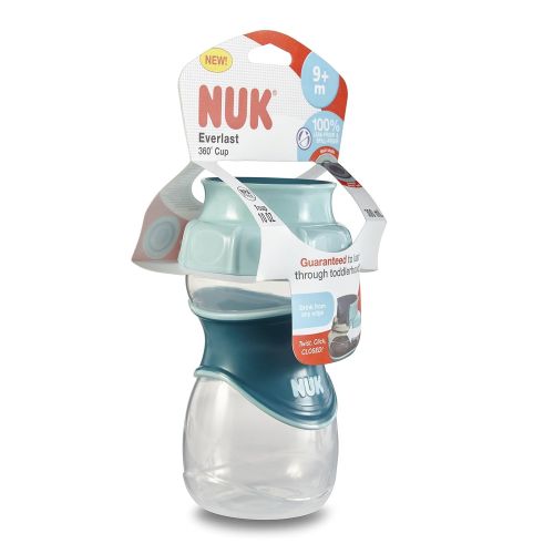 누크 NUK Everlast 360 Sippy Cup, Blue, 10oz 1pk