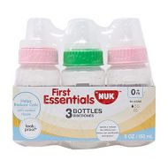 NUK Gerber Graduates 78769 First Essentials Clear View Bottle, Slow Flow, 3 Count, Colors May Vary