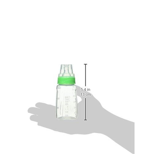 누크 NUK Gerber Graduates 78769 First Essentials Clear View Bottle, Slow Flow, 3 Count, Colors May Vary