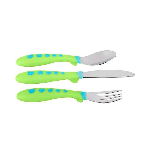 누크 NUK First Essentials Kiddy Cutlery in Assorted Colors, 3-Piece Set, Colors may vary