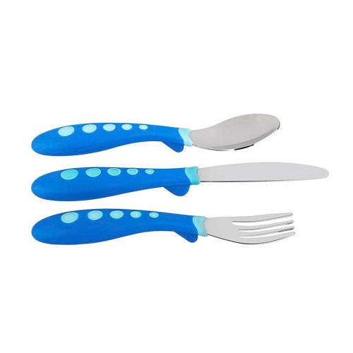 누크 NUK First Essentials Kiddy Cutlery in Assorted Colors, 3-Piece Set, Colors may vary