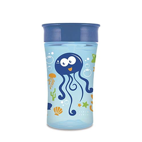 누크 NUK Magic 360 Sippy Cup, Blue, 10oz 1pk, Styles May Vary