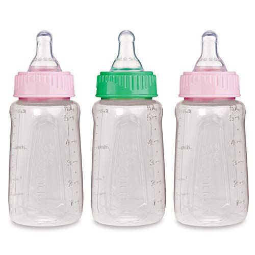 누크 First Essentials by NUK clearview bottle, girl, 5 Oz, 3 - Pack