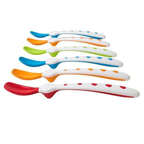 누크 NUK Gerber Graduates Rest Easy Spoons, Assorted, 6-Pack