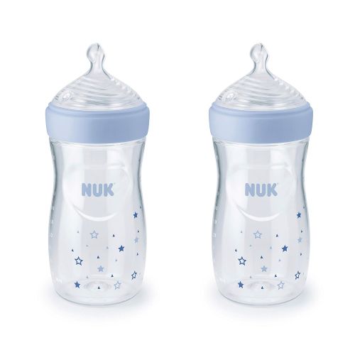 누크 NUK Simply Natural Baby Bottles, 9 oz, 2-Pack