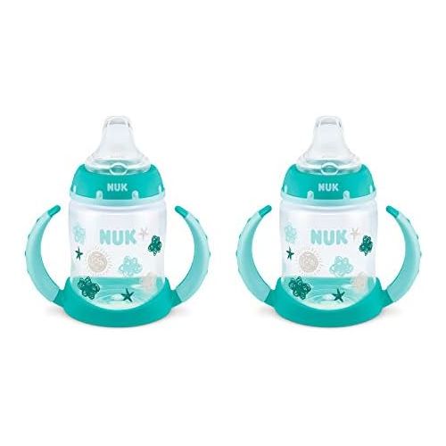 누크 NUK Learner Sippy Cup, Blue dinosaurs, 5 Ounce (Pack of 2)