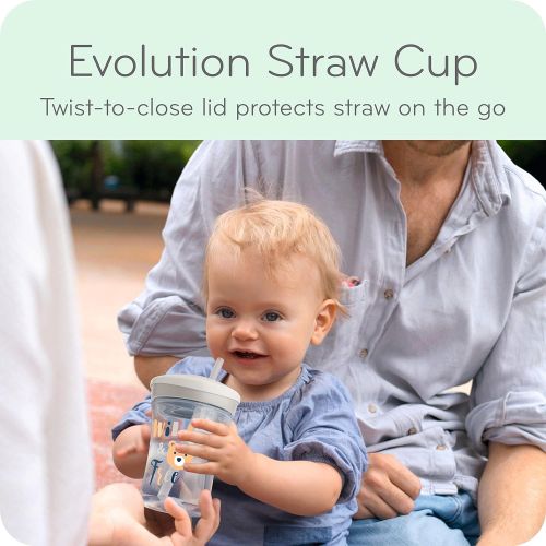 누크 NUK Evolution Soft Spout Learner Cup, 8 oz, 2-Pack, “Colors may vary”