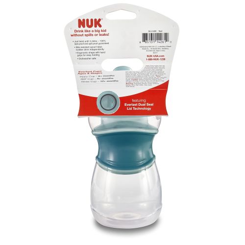 누크 NUK Everlast Sippy Cup, Blue, 10oz 1pk