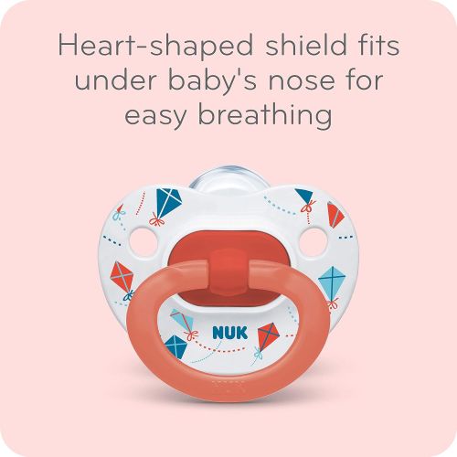 누크 NUK Orthodontic Pacifiers, 0-6 Months, 5-Pack