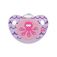 NUK Cute as a Button Sea Creatures Pacifier in Assorted Colors and Styles, 6-18Months, 4- 2PKS, Total of...