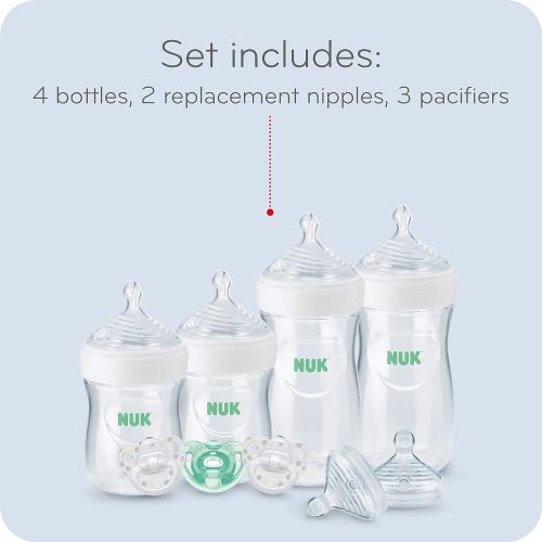 누크 NUK Simply Natural Baby Bottle Newborn Gift Set, Timeless Collection, Amazon Exclusive