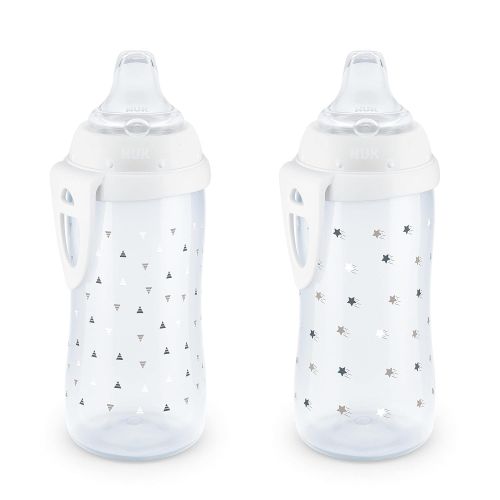 누크 NUK Active Sippy Cup, 10 oz, 2 Pack, 12+ Months, Timeless Collection, Amazon Exclusive