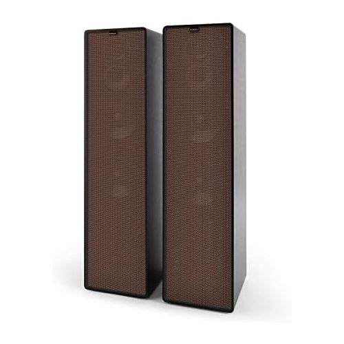  [아마존베스트]-Service-Informationen NUMAN Retrospective 1977 MKII Floor Speaker, 3-Way Speaker, HiFi Speaker, Brown Speaker Cover, 120 Watt, 2 x 20 cm Woofers, 10 cm Midrange, Tweeter, Black