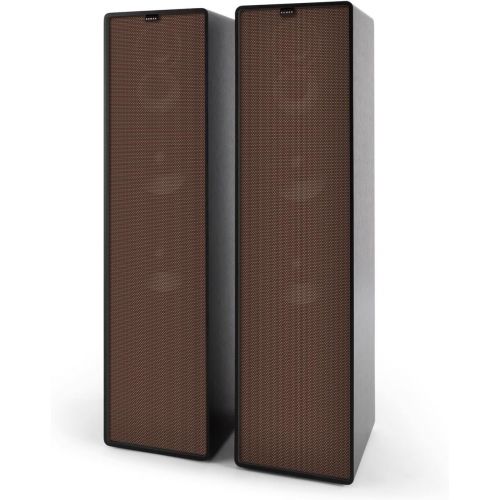  [아마존베스트]-Service-Informationen NUMAN Retrospective 1977 MKII Floor Speaker, 3-Way Speaker, HiFi Speaker, Brown Speaker Cover, 120 Watt, 2 x 20 cm Woofers, 10 cm Midrange, Tweeter, Black