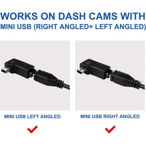  [아마존베스트]NUNET 15ft Micro USB & Mini USB Dash Cam &Type-C Hardwire Kit w. Mini(ACS)/LP Mini(ACN)/ATO(ATC or ACU)/Micro2(ACZ) Fuse, Micro to Mini/USB-C Port Adapters & 11.9V Real Battery Drain Pro