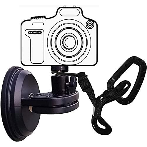  NUNET Suction Cup Camera Mount for Heavy Duty DSLR/NuCam WR/Gopro, Strong 5 Diameter Suction Base, Car Sucker Mount, Glass Mounting Kits Tools for Boat/Windshield/Window