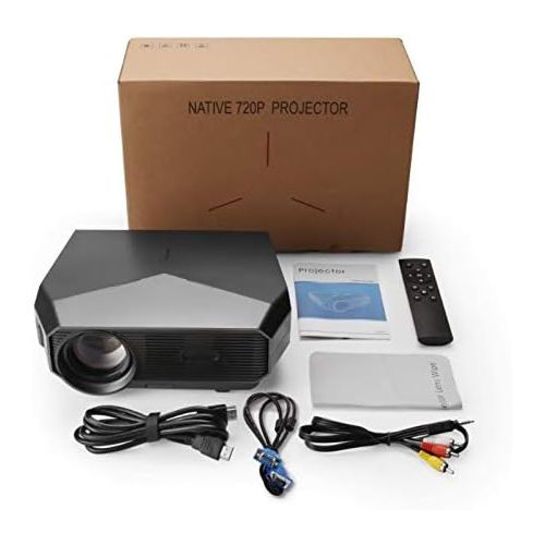  NUNET Nuprojector Bright Home Theater Projector Portable - Full HD HDMI VGA LED Supports 1080p, 35-100 Projection Size w. Speaker, (2020 Version) (Rifle)