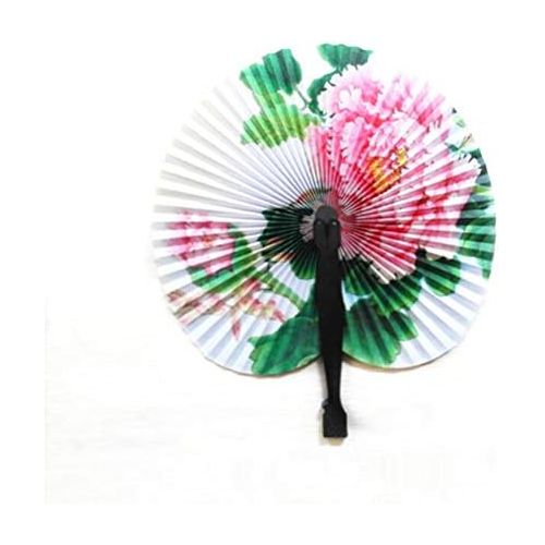  [아마존베스트]NUOBESTY Vintage Hand Fan Mini Paper Oriental Folding Fans Pack of 6