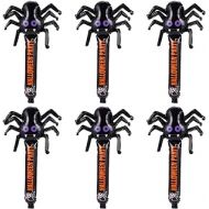 NUOBESTY 12pcs Halloween Spider Inflatable Stick Inflatable Boom Sticks Cheer Sticks Noisemakers Halloween Party Favors