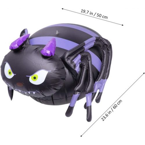  할로윈 용품NUOBESTY Artificial Spider Inflatable Halloween Spider Haunted House Yard Decorations Halloween Party Supplies Favors