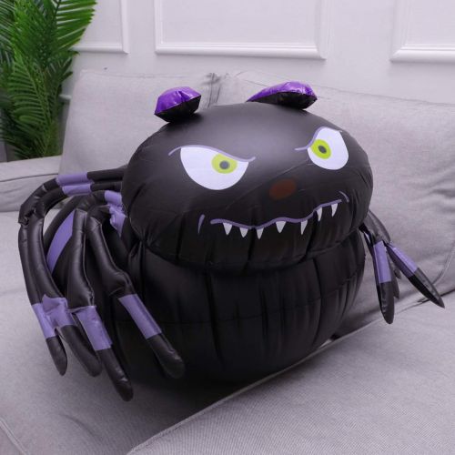  할로윈 용품NUOBESTY Artificial Spider Inflatable Halloween Spider Haunted House Yard Decorations Halloween Party Supplies Favors