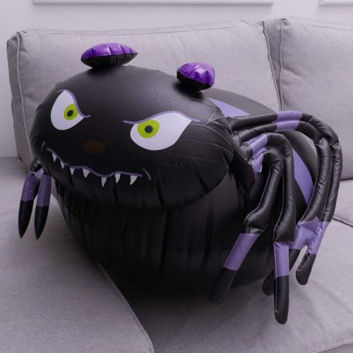  할로윈 용품NUOBESTY Artificial Spider Inflatable Halloween Spider Haunted House Yard Decorations Halloween Party Supplies Favors