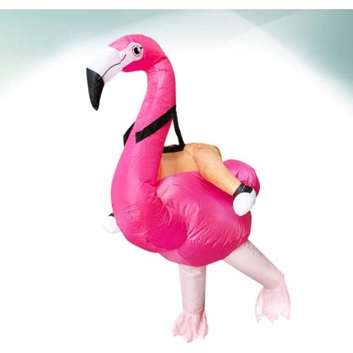  할로윈 용품NUOBESTY Inflatable Flamingo Costume for Adults Kid Inflatable Halloween Costumes Blow up Flamingo Suit Animal Cosplay Party Costume for Carnival Christmas