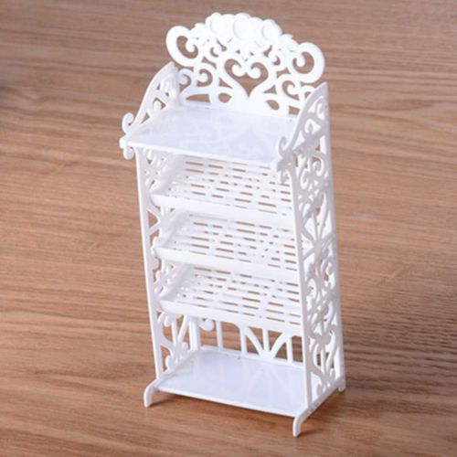  NUOBESTY Doll Shoes Rack Miniature Dollhouse Furniture for Girl Doll Playset Accessories
