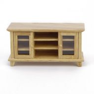 NUOLUX 1:12 Doll House Miniature Wooden TV Cabinet Dollhouse Furniture Accessories