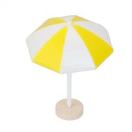 NUOLUX Sun Umbrella Beach Toys Miniature Landscape Bonsai Dollhouse Decor (Yellow)