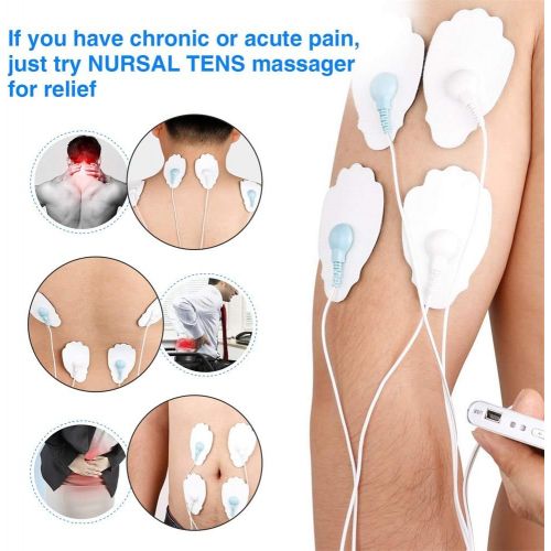  [아마존 핫딜]  [아마존핫딜]NURSAL TENS Unit Muscle Stimulator with 8 Electrode Pads, Rechargeable Electronic Pulse Massager for Pain Relief Therapy, Arthritis, Muscle Stiffness/Soreness and Aches, Perfect fo