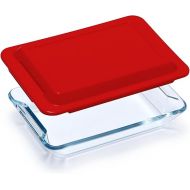 Mini Glass Baking Dish with Lid, 1QT Glass Oven Dish Rectangular, Rectangular Mini Baking Pan