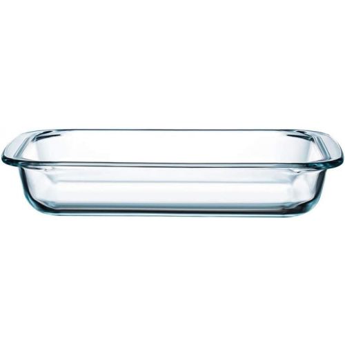  NUTRIUPS Mini Glass Baking Dish for Oven Glass Pan for Cooking Small Glass Casserole Dish Rectangular Baking Pan Glass Oven Bakeware, 1 Piece (1 Quart)