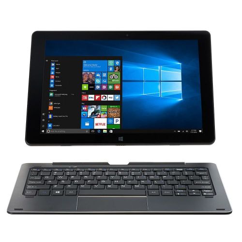  NUVISION Nuvision 10.1 Inch IPS Touchscreen 2-in-1 Tablet PC Windows 10,Intel Atom Cherry Processor 1.84GHz, 32GB Storage and 2GB RAM with WiFi, Bluetooth and Camera, Includes Magnetic Keyb