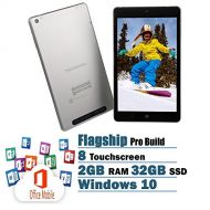 NUVISION NuVision 8-Inch FHD Touchscreen Tablet Flagship Edition Intel Atom x5-Z8300 Quad-Core Processor 2GB 32GB SSD Windows 10 with office Mobile