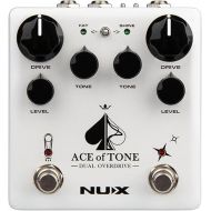 NUX ACE of Tone Dual Overdrive Pedal stacked with Tubeman MKII and Morning Star