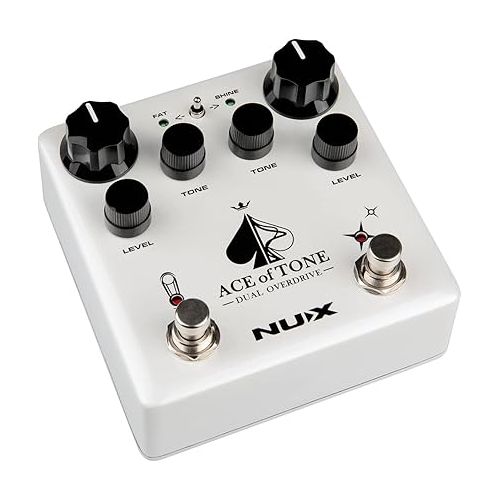  NUX ACE of Tone Dual Overdrive Pedal stacked with Tubeman MKII and Morning Star
