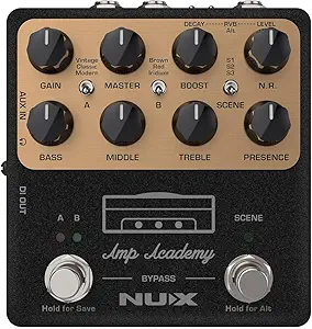 NUX NGS-6 Amp Academy Amp Modeler Guitar Pedal 1024 Samples IR, 3rd Party IR Loader