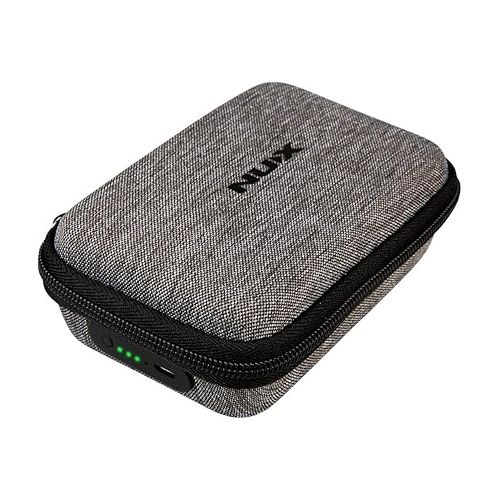  NUX B-5RC Wireless Guitar System with Charging Case - Auto Match, Mute Function, 2.4GHz Transmitter and Receiver for Guitars with Active/Passive Pickups (Black)