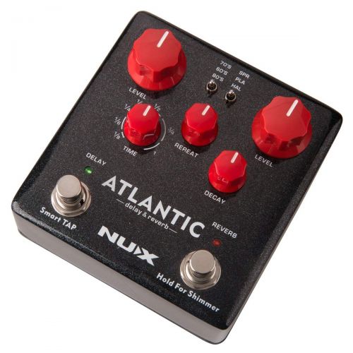  NUX Atlantic Multi Delay and Reverb Effect Pedal with Inside Routing and Secondary Reverb Effects