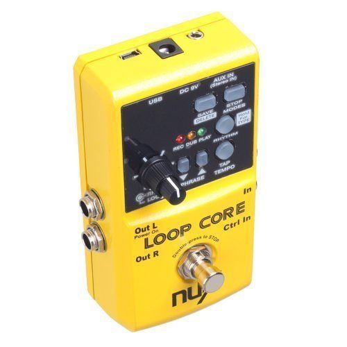  NUX Nux Loop Core Guitar Effect Pedal Looper 6 Hours Recording Time, 99 User Memories, Drum Patterns with Tap Tempo